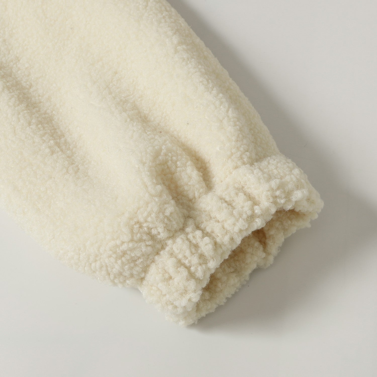 Horseshoe Embroidered Sherpa Jacket - Black Cream Gothic Coat 825